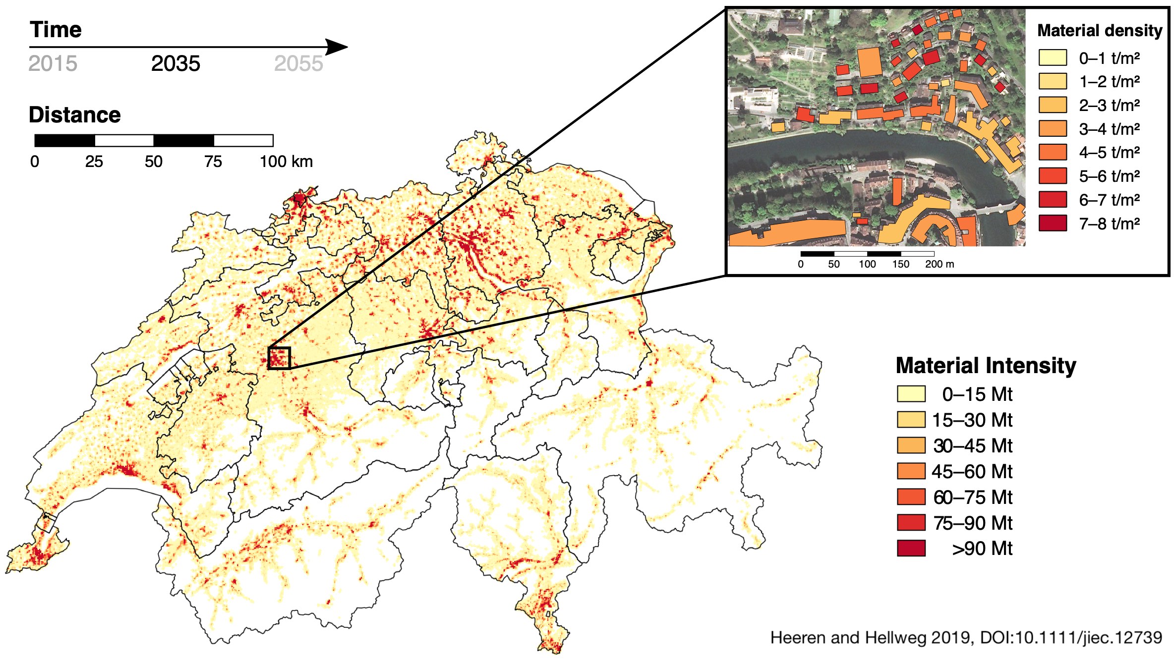 Tracking Construction Material over Space and Time: Prospective and Geo 